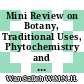 Mini Review on Botany, Traditional Uses, Phytochemistry and Biological Activities of Piper amalago (Piperaceae)