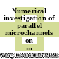 Numerical investigation of parallel microchannels on a battery pack in the buildings with the aim of cooling by applying nanofluid- optimization in channel numbers