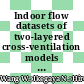 Indoor flow datasets of two-layered cross-ventilation models by particle image velocimetry and hot wire anemometry