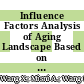 Influence Factors Analysis of Aging Landscape Based on the Characteristics of the Elderly Human Body