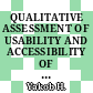 QUALITATIVE ASSESSMENT OF USABILITY AND ACCESSIBILITY OF HOUSING DESIGN ELEMENTS FOR DISABLED PEOPLE