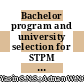 Bachelor program and university selection for STPM leavers using TOPSIS