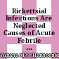 Rickettsial Infections Are Neglected Causes of Acute Febrile Illness in Teluk Intan, Peninsular Malaysia