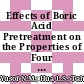 Effects of Boric Acid Pretreatment on the Properties of Four Selected Malaysian Bamboo Strips
