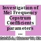 Investigation of Mel Frequency Cepstrum Coefficients parameters for classification of infant cries with hypothyroidism using MLP classifier