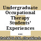 Undergraduate Occupational Therapy Students’ Experiences in Online Distance Learning for Skilled-Based Subjects During COVID-19 Pandemic: A Descriptive Phenomenology Study