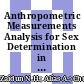 Anthropometric Measurements Analysis for Sex Determination in Human Ribs: A Systematic Review