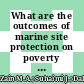 What are the outcomes of marine site protection on poverty of coastal communities in Southeast Asia? A systematic review protocol