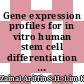 Gene expression profiles for in vitro human stem cell differentiation into osteoblasts and osteoclasts: a systematic review