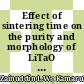 Effect of sintering time on the purity and morphology of LiTaO 3
