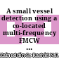 A small vessel detection using a co-located multi-frequency FMCW MIMO radar