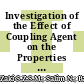 Investigation of the Effect of Coupling Agent on the Properties of Kenaf Fiber/Polypropylene Composites