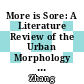 More is Sore: A Literature Review of the Urban Morphology Characters of Depressing Living Conditions