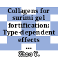 Collagens for surimi gel fortification: Type-dependent effects and the difference between type I and type II