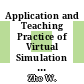 Application and Teaching Practice of Virtual Simulation Technology Based on Cognitive Perspective