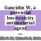 Gancidin W, a potential low-toxicity antimalarial agent isolated from an endophytic Streptomyces SUK10