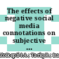 The effects of negative social media connotations on subjective wellbeing of an ageing population: A stressor-strain-outcome perspective