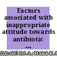 Factors associated with inappropriate attitude towards antibiotic usage among outpatients of a public primary care specialist clinic: A cross sectional study