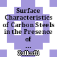 Surface Characteristics of Carbon Steels in the Presence of Sulfate Reducing Bacteria Consortiums in CO2 Gas Environment