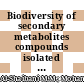 Biodiversity of secondary metabolites compounds isolated from phylum actinobacteria and its therapeutic applications