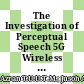 The Investigation of Perceptual Speech 5G Wireless Communication Networks
