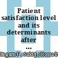Patient satisfaction level and its determinants after admission in public and private tertiary care hospitals in Bangladesh