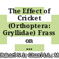 The Effect of Cricket (Orthoptera: Gryllidae) Frass on the Growth of Leafy Vegetables