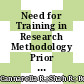 Need for Training in Research Methodology Prior to Conducting Systematic Reviews and Meta-Analyses, and the Effectiveness of an Online Training Program: The Global Andrology Forum Model