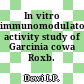 In vitro immunomodulatory activity study of Garcinia cowa Roxb. fraction