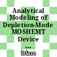 Analytical Modeling of Depletion-Mode MOSHEMT Device for High- Temperature Applications