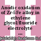 Anodic oxidation of Zr-5Fe alloy in ethylene glycol/fluoride electrolyte for Cr(VI) removal under sunlight