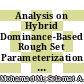 Analysis on Hybrid Dominance-Based Rough Set Parameterization Using Private Financial Initiative Unitary Charges Data