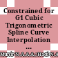Constrained for G1 Cubic Trigonometric Spline Curve Interpolation for Positive Data Set