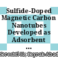 Sulfide-Doped Magnetic Carbon Nanotubes Developed as Adsorbent for Uptake of Tetracycline and Cefixime from Wastewater