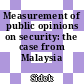 Measurement of public opinions on security: the case from Malaysia