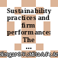 Sustainability practices and firm performance: The moderating role of firm-, industry-, and country-level factors