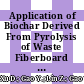 Application of Biochar Derived From Pyrolysis of Waste Fiberboard on Tetracycline Adsorption in Aqueous Solution